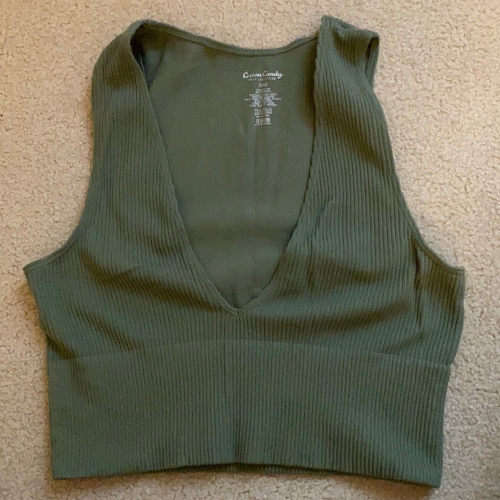 Green tank top